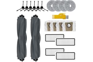 Laimaiou Kit di Accessori di Ricambio per Dreame L20 Ultra Robot Aspirapolvere 20 Confezioni 2 Spazzole a Rullo, 4 Filtri, 6 Spazzole Laterali, 4 Panni Mop, 4 Sacchetti per la Polvere