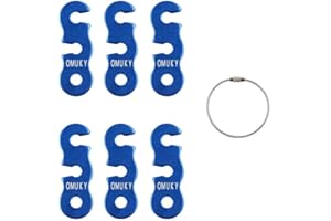 OMUKY Aluminum Guy Rope Tensioner Wind Rope Buckle Tent Rope Adjuster Guyline Cord Adjuster for Camping Hiking