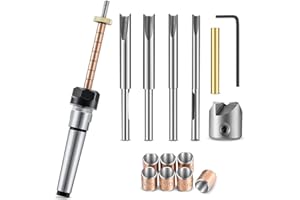Peukerty Stiftherstellungs-Set Stiftschaft und Stifthalter Trimmset Drehdorn für die Herstellung von Stiften Holzbearbeitung Drehmaschine Zubehör