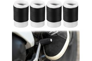 Sinbana 4pcs Motorcycle Shifter Shoe Protectors, Universal Retractable Plastic Gear Shift Covers for Boots & Shoes Motorbike Accessories for Men & Women (Black)