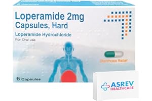 ASREV HEALTHCARE 30 Diarrhoea Relief 2mg Capsules Loperamide Hydrochloride Tablets (5x6)