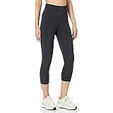 Amazon Essentials Leggings Capri Active Sculpt a Vita Alta con Tasche (Disponibili in Taglie Forti) Donna