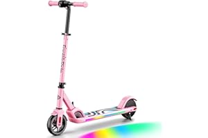 FanttikRide C9 Pro Trottinette Électrique Enfant 1,2-1,6 m, Lumières Arc-en-Ciel, Vitesses 8/13/16 km/h, Autonomie 8 km, Écran LED, Hauteur Réglable, Pliable, Charge maximale 60 kg