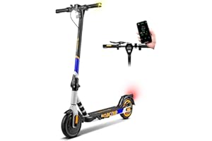 Apachie Adult Electric Scooter, 350W Motor 30KM Range, 25km/h Max Speed, 3 Speed Modes, 8.5 Inch Solid Tyres, APP Control, Bluetooth