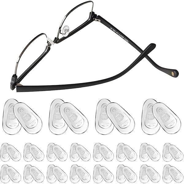 5 Paia Terminali In Silicone Per Aste Occhiali PATIKIL: Antiscivolo E Morbidi, Adatti Per Montature Metalliche Sottili (Foro 0.9-1.2mm) - 2