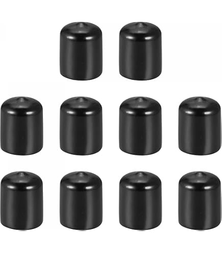 Sourcing Map 50x Runde Gummi-Endkappen 23 Mm – Burgunderrot, Vinyl, Innendurchmesser 15/16 Zoll, Für Möbel & Gewinde