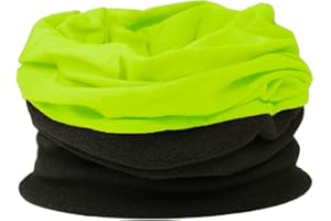 ROCKJOCK Multifunctional snood scarf mask for men. Scarf, hat, neck warmer, hood, balaclava with fleece section