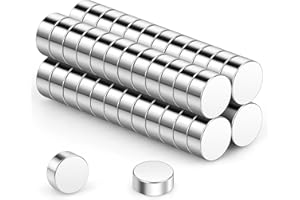 Wukong N45 Tiny Magnets, 5x2mm | 50 Pack Magnets Small for Refrigerator, Office, 3D Printer, Model and DIY Project