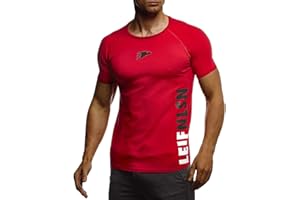 Leif Nelson Sport Maglietta Uomo Camicia Fitness Maschile da allenare Girocollo LN-06279