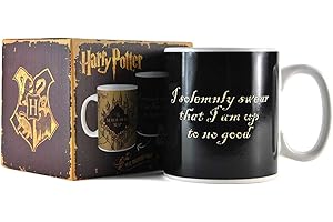 HALF MOON BAY Harry Potter Marauder's Map - Heat-Change Mug Unisex Tazza nero ceramica