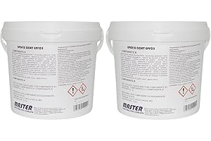 MASTER INDUSTRIA PER L'EDILIZIA Resina Epossidica Satinata per Piastrelle e Superfici Facile Applicazione 12 MQ (Epofix Coat) (Bianco, 1 Kg)