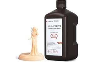 ELEGOO ABS-Like 3.0 Pro Résin, Beige 2000g, Résine d'Impression 3D Améliorée pour une Meilleure Résistance à la Chaleur et aux Rayures, Compatible avec la Plupart des Imprimantes 3D LCD/DLP/MSLA