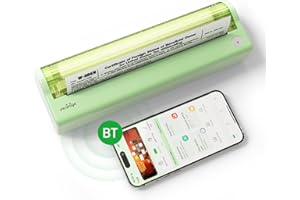 Bisofice Mobilna drukarka A4 do podróży drukarka termiczna A4, Bluetooth, obsługuje papier termiczny A4, PeriPage P80, kompatybilna z systemem Android/iOS/Win/Mac, do telefonów i laptopów
