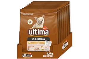 Ultima Croquettes pour Chien Chihuahua - Pack 8 x 800g - Total 6,4kg