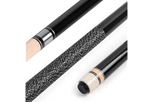 AKLOT Stecca da Biliardo, Stecche da Piscina da 58" per Sdulti Canadesi in Legno di Acero Stecca da Biliardo per Adulti per Giocatori Professionisti 18 19 20 21 Once