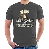 Keep Calm and Look Behind You A Three Headed Monkey Island Men's T-Shirt