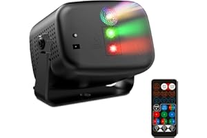 targetone Lampa dyskotekowa na imprezy, mini dyskoteki, światło stroboskopowe z pilotem zdalnego sterowania, RGB, stroboskop, 60 efektów, do klubów, na imprezy dla dzieci, urodziny, wesela