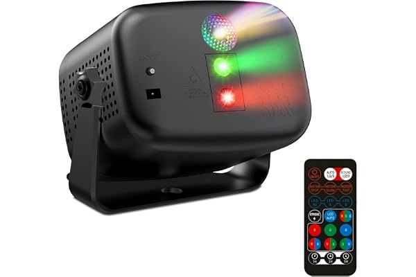 targetone Disco Light för fester Mini Disco Light Strobe Lights med fjärrkontroll RGB Strobe med 60 effekter för klubbar Barn
