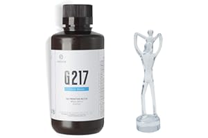 ‎RI RESIONE RESIONE G217 Transparentes 3D Pinter Resin, ABS-Like 3D Ducker Resin für DLP MSLA LCD 3D-Druck,Nicht vergilbendes, zähes und starres Harz