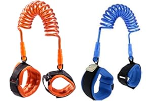 HOVEELUTY 2 Sangles De Poignet Anti-permante De Pack, Bracelet Anti-perdant Pour Bébé Bracelet Coron De Ceinture Équipement De Protection De L'enfance 1,5 M