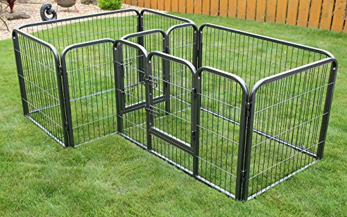 RayGar-Double-Heavy-Duty-Strong-Large-L105-x-W70-x-H70cm-Pet-Dog-Cat-Cage-Pen-Fence-Whelping-Kennel-Enclosure-New