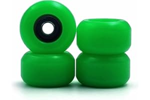 SPITBOARDS Roues de skateboard - Polyuréthane CNC - Lot de 4 roues - Vert