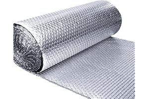 Livshine Double Reflective Aluminum Foil Heat Insulation (1.2Mtr x 10Mtr) 8MM Thick Bubble Shield, Reflective Window Insulation Radiant Barrier Roll for Windows and Roof Weatherproofing