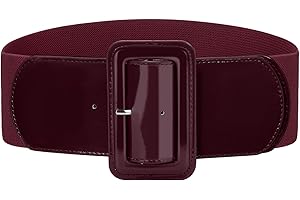 VONMELLI Breiter Elastischer Vintage Damen Gürtel - Dehnbarer Modischer Taillengürtel für Kleid