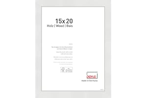 DEHA Design Cadre de portrait en bois, cadre photo Fontana, 15x20 cm, Blanc