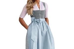 Generisk Dirndl dam Dirndl-klänningar billig oktoberfest dam outfit Dirndl-komplett set midi Dirndlblus långa stora storlekar