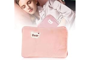 MAGISEL Borsa Acqua Calda Elettrica, Borsa Acqua Calda Con Rivestimento Morbido In Microfibra, Scaldino In Peluche, Scaldamani, Scaldapiedi, Ideale Per Ridurre Dolori Muscolari, Dorsali e Mestruali (Rosa)