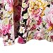 Eleery Fashion Women's Summer High Waist Vintage Flower Print Skirt Flared A Line Rock Roll Circle Midi Skirt