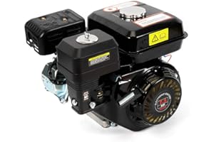 JINTAIHUA Moteur à essence, industriel, 7,5 CV, 4 temps, 210 cm³, moteur de karting OHV, monocylindre, noir