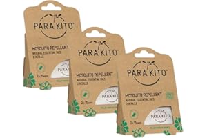 Parakito - PROTECTION ANTIMOUSTIQUE NATURELLE - Recharges Para'kito Pour BRACELET et CLIP - Lot de 3 x 2