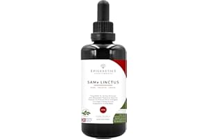 EPIGENETICS SAMe Linctus 100ml | SAMe 7.5mg, Thiamine 7mg | Premium Protective Miron Violet Glass | UK Made Vegan Friendly Liquid | 10 Drops Daily | Purified Water, Glycerine