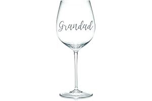 GENERIC Grandad - Vinyl Sticker Decal Transfer Label for Wine Glasses, Mugs, Bottles, Gift Bag, Box, New Baby, Family (Small - 3cm Tall Capital Letter Height, Black)