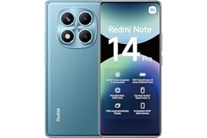 XIAOMI Redmi Note 14 Pro Smartphone, 8 + 256GB, Blue, 200MP professionelle AI-Kamera, 5500mAh Akku, 32MP Selfie-Kamera, AI-Funktionen (kein Ladegerät enthalten)