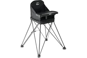 Deryan Pop 'N Sit Hochstuhl – Ausklappbarer Hochstuhl inklusive Reitsitz – Leicht und stabil – mit Tablett – Waschbar