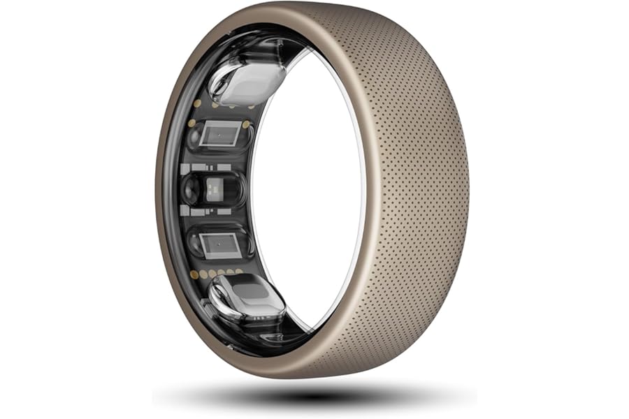 Amazfit Helio Ring Size 10 with Sleep and Heart Rate Monitor, Water Resistance 10 ATM, Lightweight Fitness Tracker 3.8g with Battery Life Up to 4 Days