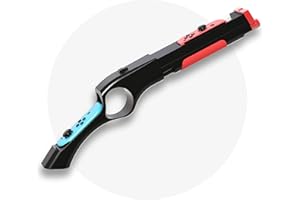 GAMSURFING Game Gun Controller for Nintendo Switch/Switch OLED Shooting Games,Call of Juarez,Sniper Elite 3, Big Buck Hunter,Resident Evil and Others,for Switch Hand Grip Shooting Games Accessory