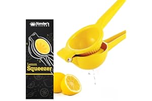 XANDER'S KITCHEN Xander’s Kitchen Lemon Squeezer – Lemon Juicer Squeezer for Kitchen – Durable Aluminium Lemon Squeezer Press – Manual Juice Squeezer for Lime, Lemon, Orange – Ideal for Lemonade, Cocktails, Bars