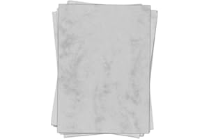‎EINLADUNGSKARTEN MANUFAKTUR HAMBURG 50 Blatt Briefpapier (A4) | Marmor grau | Motivpapier | edles Design Papier | beidseitig bedruckt | Bastelpapier | 90 g/m²