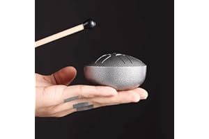 ARTISANSHOW Steel Tongue Drum 3 inch 6 Notes, Mini Hand Drums Tank Drum-Musical Percussion Instrument with Mallets and Music Book, Percussion Instrument for Kids Music Enlightenment, Camping or Yoga Meditation