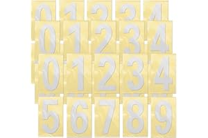 FENGQQKJ Hausnummer Klebend Klebezahlen Wetterfest Reflektierende Nummernaufkleber Number Stickers Groß Zahlen Aufkleber Selbstklebende Türnummer Mailbox Numbers Vinyl Wasserdichte 0-9 3 Zoll für Briefkästen