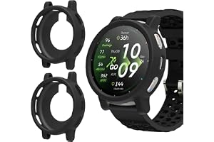 GIOPUEY Fodral kompatibelt med Amazfit Active 3 Premium, [2 stycken] skyddsfodral mjukt TPU silikon skydd fodral skydd – svar
