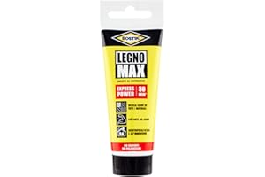 Bostik Legno Max Express Power innovativo adesivo per incollare il legno, senza poliuretani, extra forte e impermeabile, tubetto 100g, beige