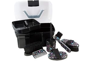 Pfiff 101752 - Caja de limpieza llena de magia de estrellas, color negro