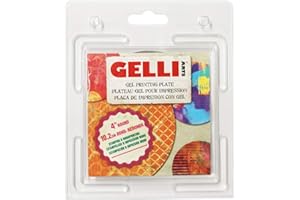 Gelli Arts Plaque Ronde d'impression 20,3 cm, Acrylique, Transparent, 4-inch