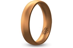 Knot Theory Silicone Rings for Men & Women, Breathable Comfort Fit Silicone Wedding Bands. Custom Engraving Rubber Wedding Rings