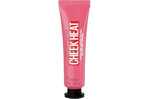 MAYBELLINE NEW YORK Maybelline New-York - Blush Gel Crème Effet Bonne Mine - Texture Légère - Pour Tous Types de Peaux - Cheek Heat - Teinte : 30 Coral Ember - Contenance : 10 ml